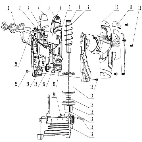 ETM1006 Elektrische  tacker