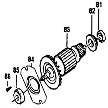 471021 Rotor assembly HDM1030