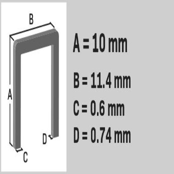 Nieten tbv o.a ETM1007 10mm 1000stuks