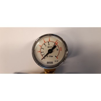 WEA1059 Messing reduceerventiel + manometer