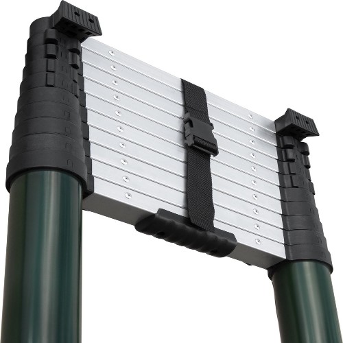 TELESCOPISCHE LADDER 3.8M MET SOFTCLOSE EN DWARSBALK