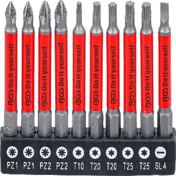 4831 Anti-Slip Bit Set magnetisch 70 mm 10 dlg