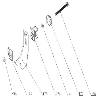 400790 Riving knife TSM1025