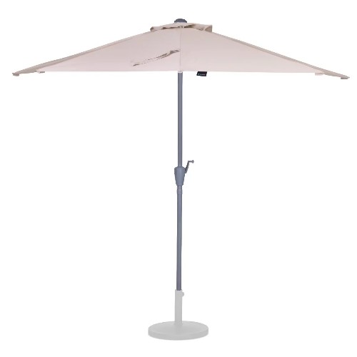 Parasol Halfrond 270x135  Beige