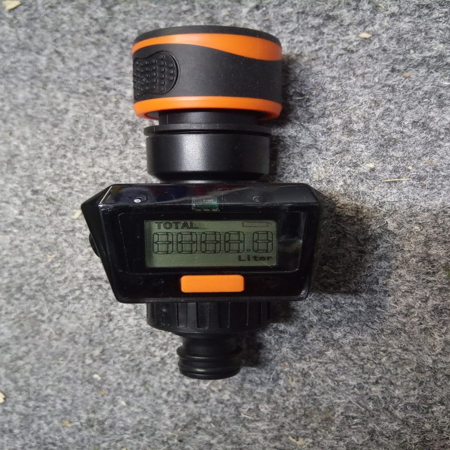 Watermeter digitaal incl slangkoppeling