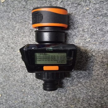 Watermeter digitaal incl slangkoppeling