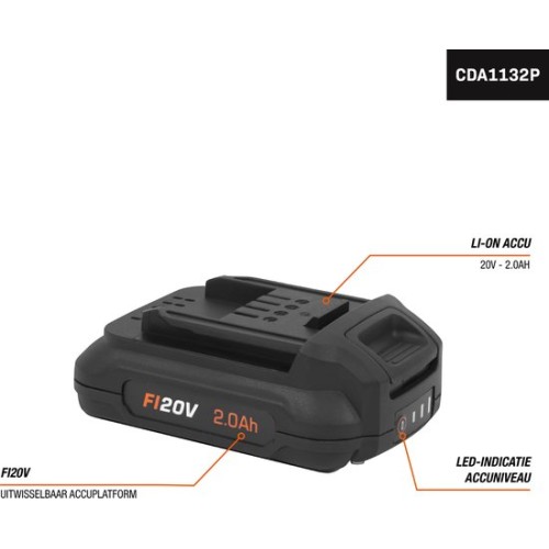 CDA1132P Battery 20V - 2.0Ah Li-Ion voor CDM1142P