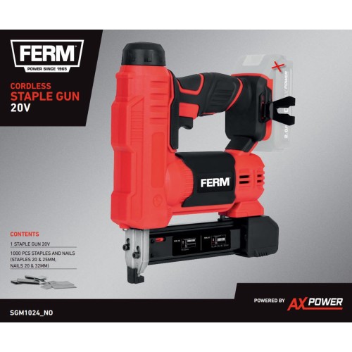 SGM1024 AX-Power Accu - Tacker - Nietpistool - Spijkerpistool - 20V