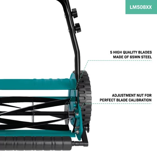 LM508XX Grasmaaier 400 mm 4 instelbare maaihoogtes Kooimaaier