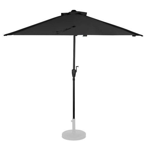 GP508xx Parasol Halfrond 270x135  Zwart