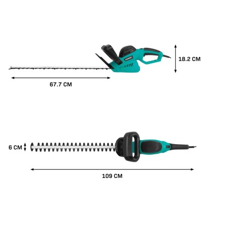 HT505AC Heggenschaar 600W - 660 mm zwaardlengte - 180° draaibaar handvat