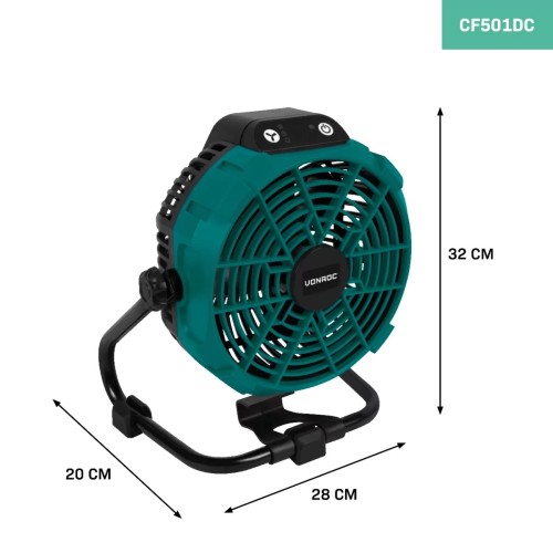 CF501DC Ventilator 20V - excl. 20V accu en snellader