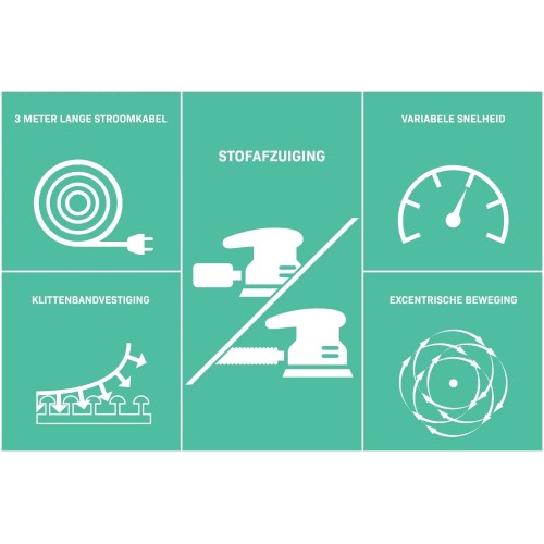 OS502AC Excentrische schuurmachine 300W