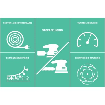 OS502AC Excentrische schuurmachine 300W