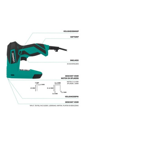 ET502AC Electrische Tacker