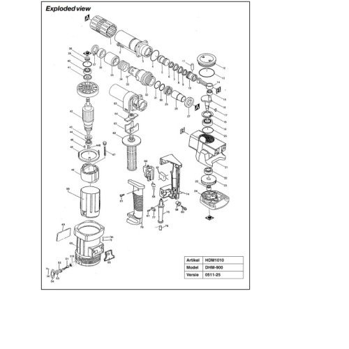 HDM1010 DHM-900 Breekhamer