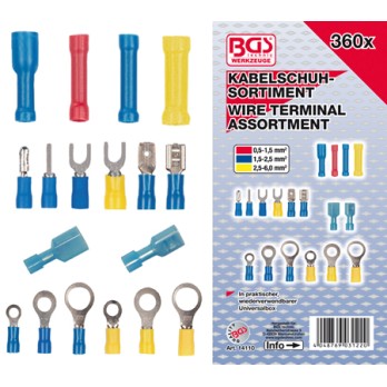 14110 Kabelschoen assortiment 360-delig