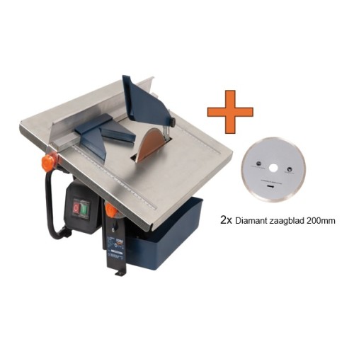 PAKKET TCM1011 Tegelzaagmachine 900W +exra zaagbladen