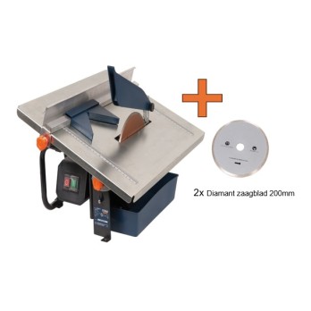 PAKKET TCM1011 Tegelzaagmachine 900W +exra zaagbladen