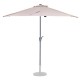 Parasol Halfrond 270x135 Beige