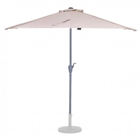 Parasol Halfrond 270x135 Beige