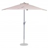 Parasol Halfrond 270x135 Beige