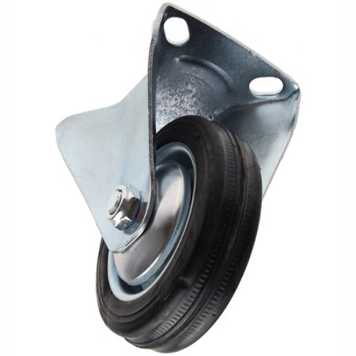 Bokwiel  met schroefplaat 75 mm