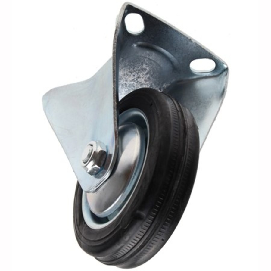 Bokwiel  met schroefplaat 75 mm